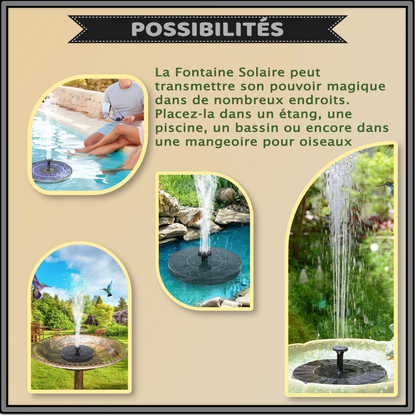 SunSplash™ | Fontaine à eau solaire